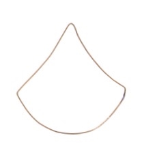 Trekant "englekjole" farve guld